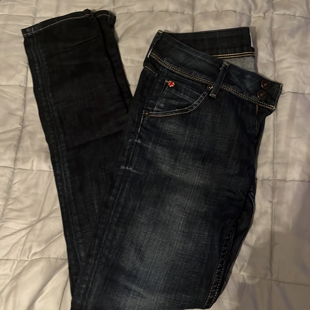 Hudson Dark washed skinny jeans Size 25